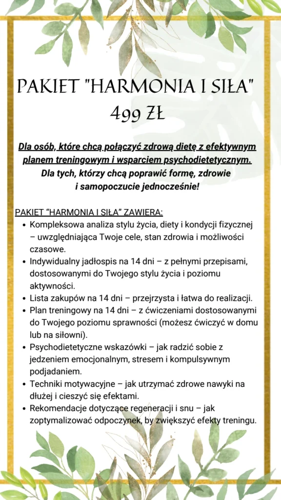 pakiet harmonia i siŁa